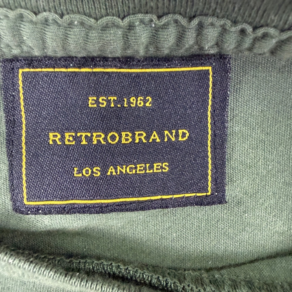 Telluride T Shirt Mens L Olive Green Garment Dyed Tee Made in USA Colorado - Picture 3 of 7